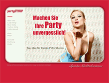 Tablet Screenshot of partystriptease.at